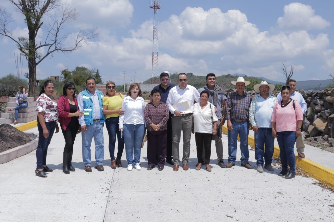  A inspección, obras ejecutadas en Michoacán: Sandra Luz Valencia