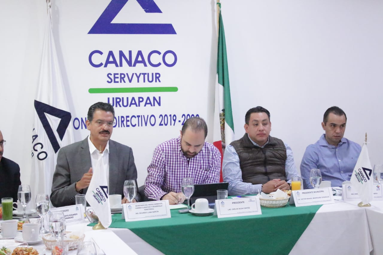 Concretan Semaccdet y Canaco Servytur Uruapan, alianza en pro del medio ambiente