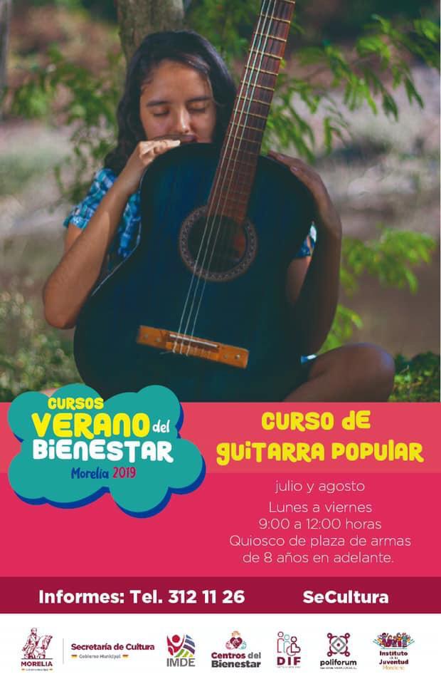  Taller de Guitarra Popular, dentro del Verano de Bienestar