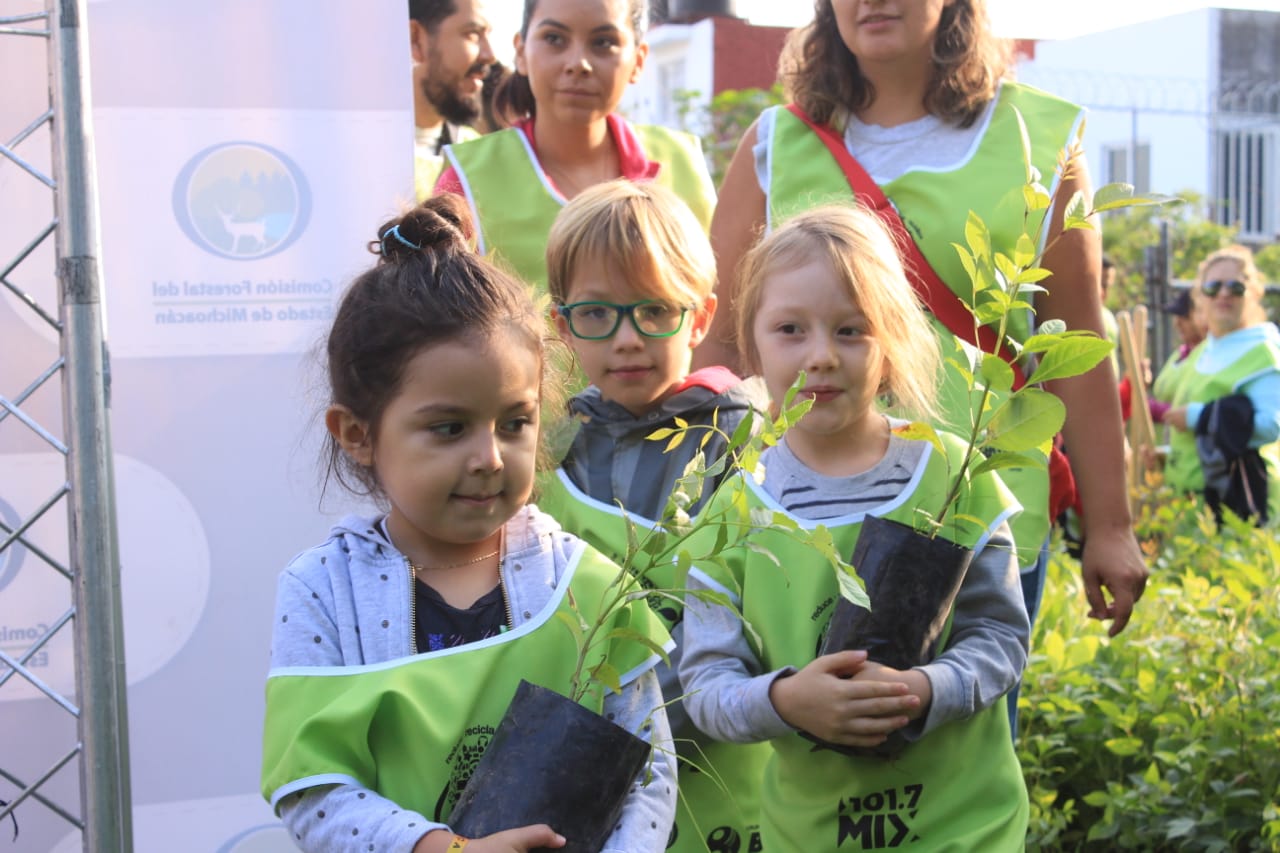  Reforestan parque Francisco Zarco, en Morelia