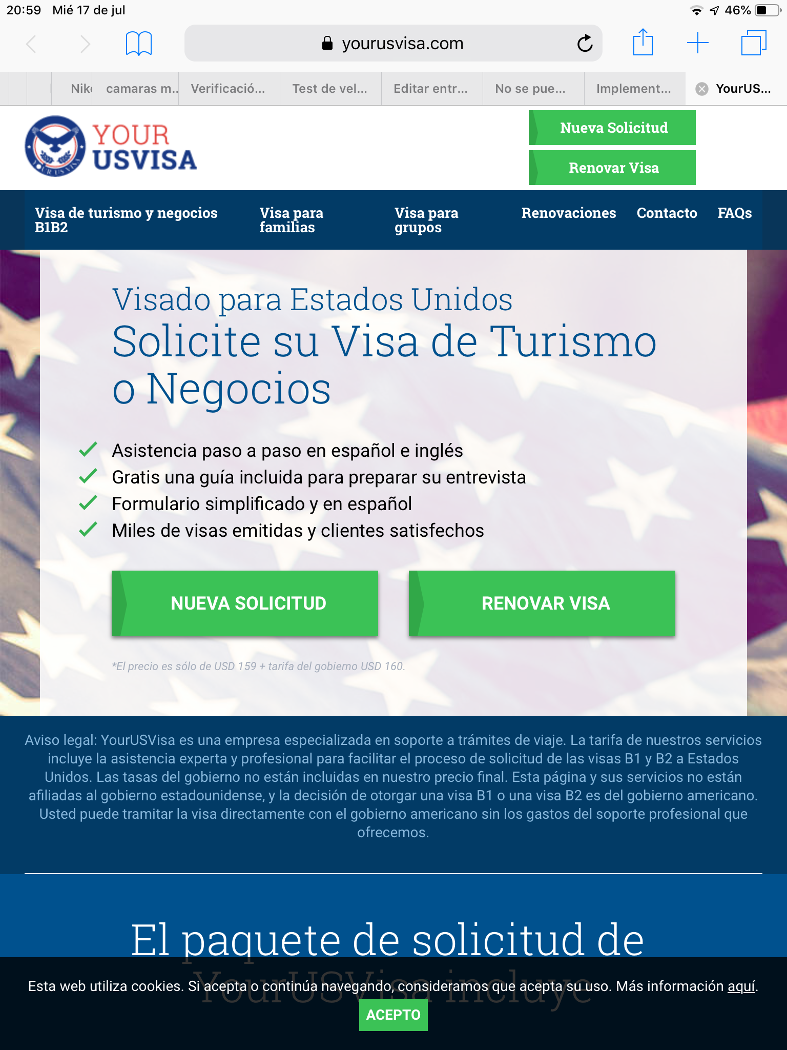  Alerta FGE por página fraudulenta de visas