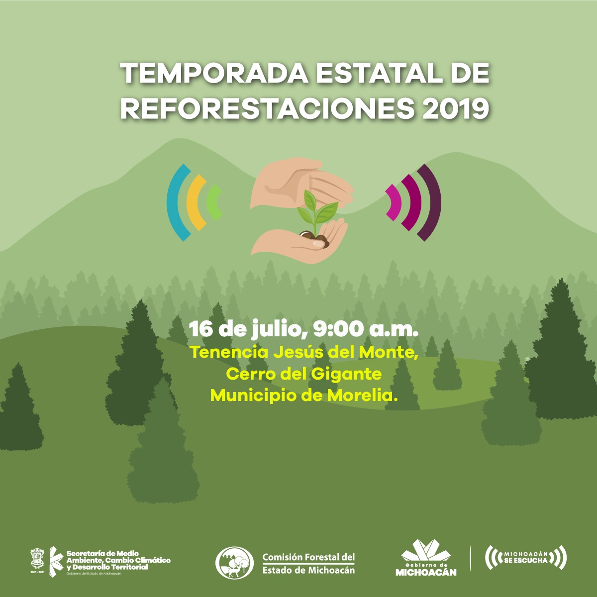 Más de 18 millones de árboles, meta de Campaña Estatal de Reforestación 2019