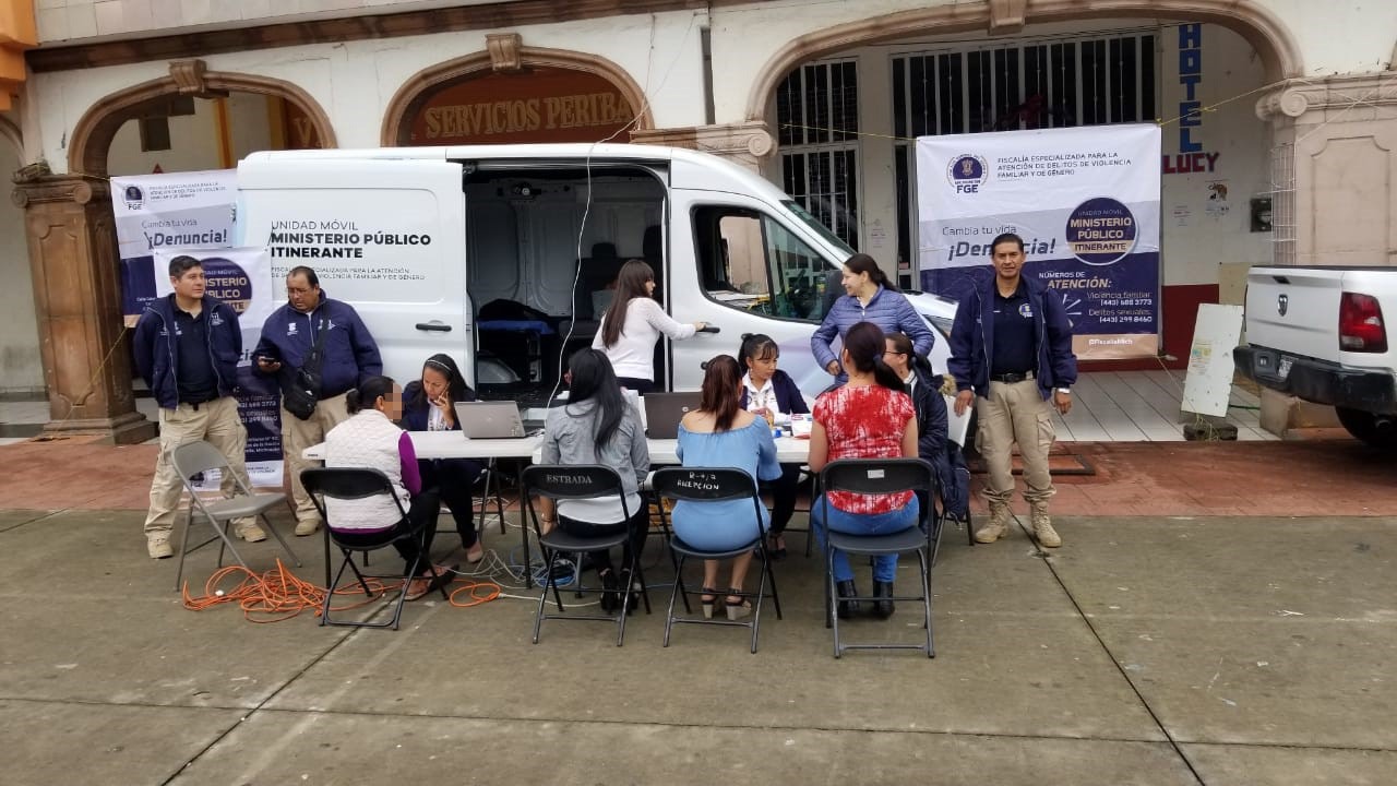 Lleva Fiscalía General servicios del MP Itinerante a Peribán