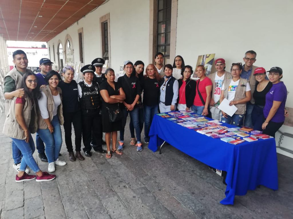  Policía de Morelia conmemora a jóvenes con jornada de prevención de enfermedades sexuales