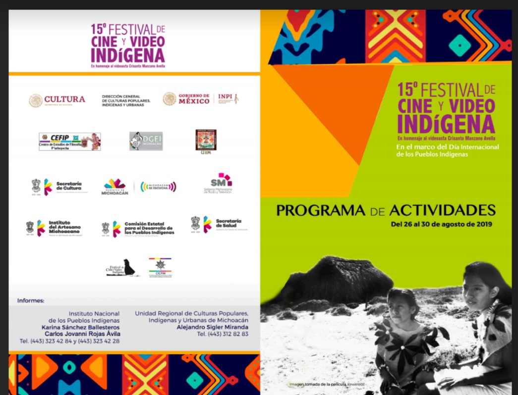  El Gobierno de Estado Invita al 15° Festival de Cine y Video Indígena