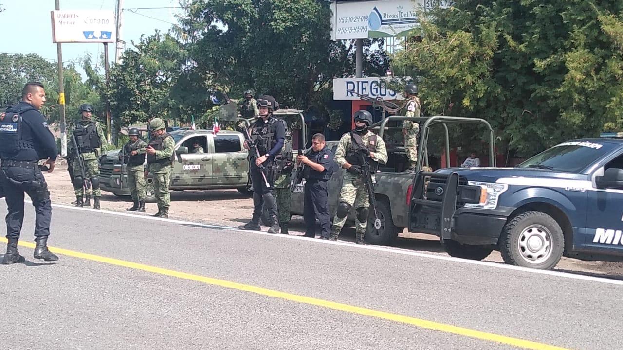  Despliegue operativo, en zona rural y urbana de Tepalcatepec
