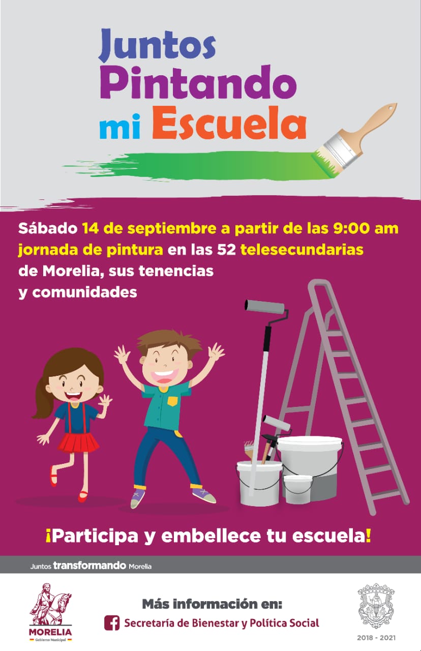  Gobierno de Morelia mejorará imagen de 52 Telesecundarias del municipio