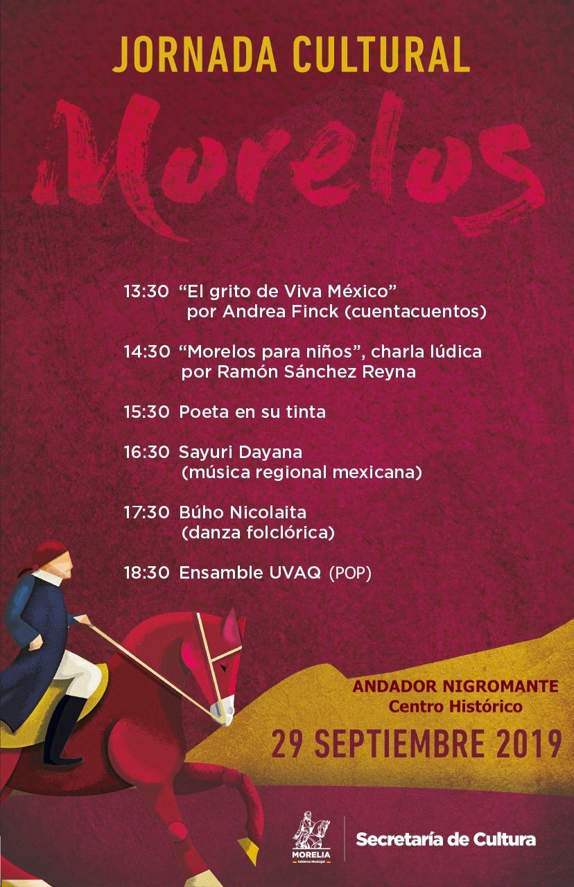  SeCultura invita a la Jornada Cultural a Morelos