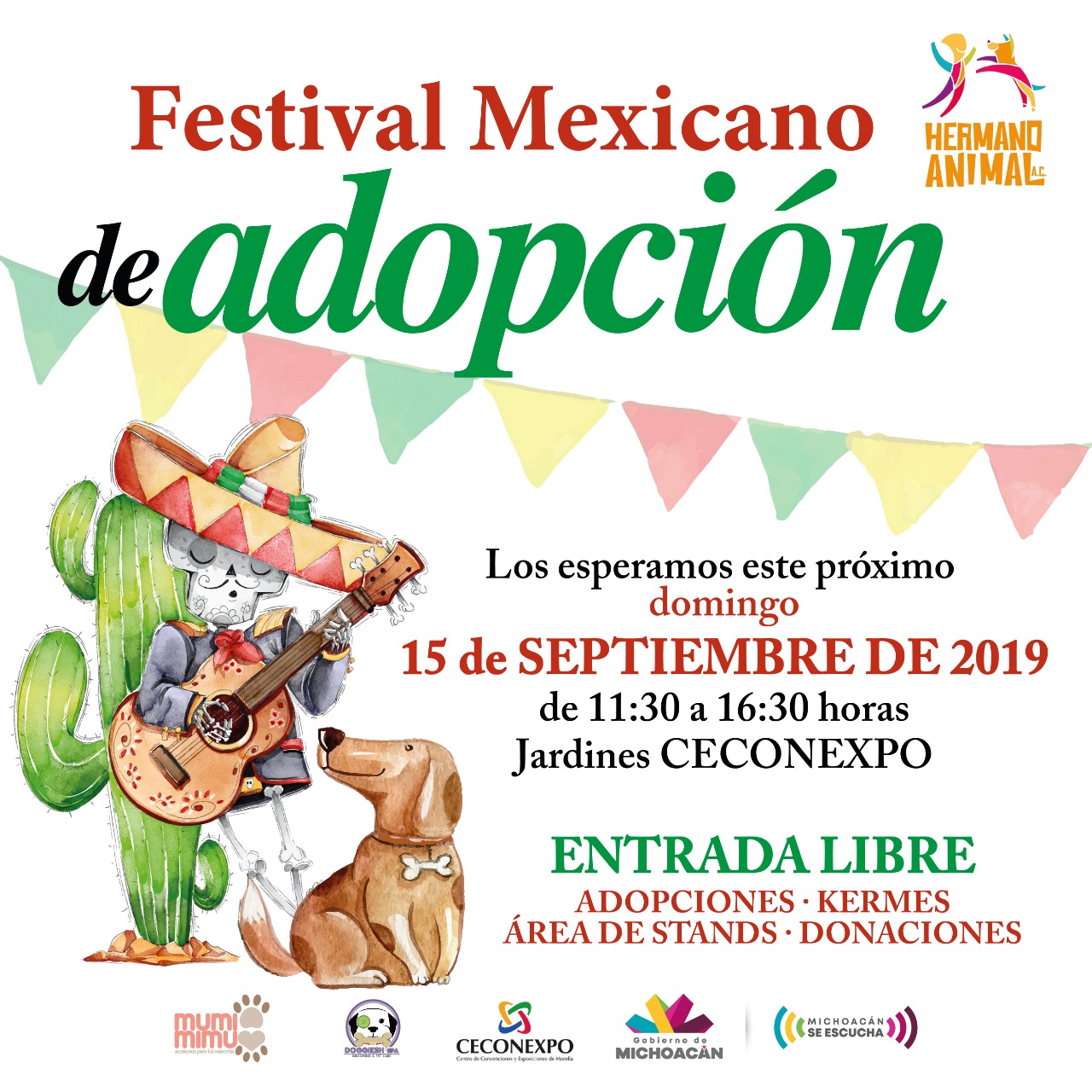  Este 15 de septiembre, adopta una mascota