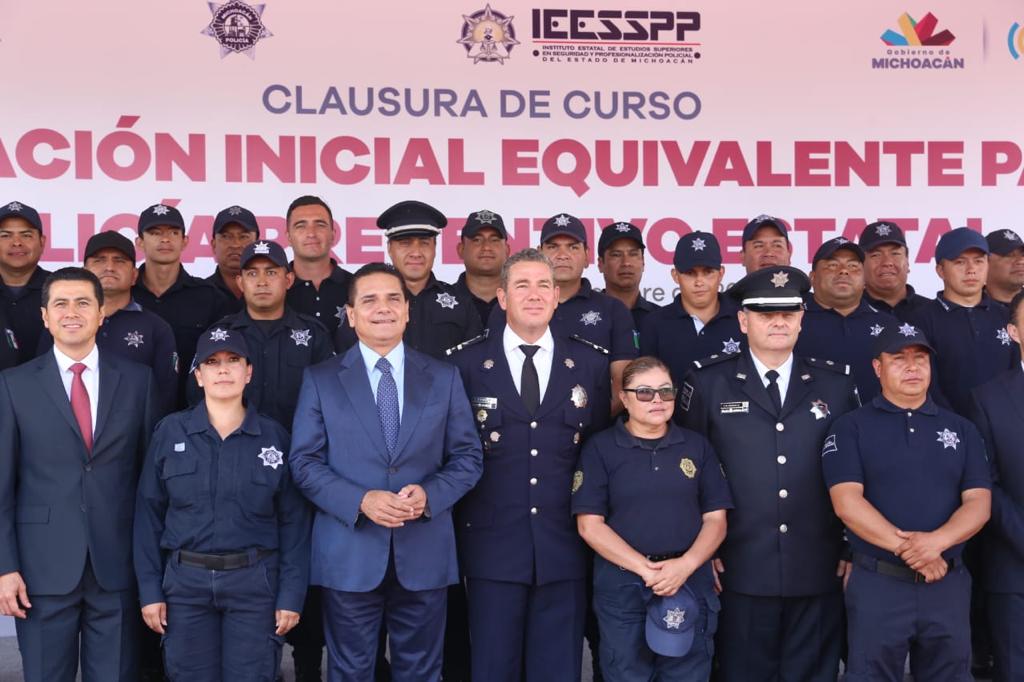  Policía Michoacán, el activo más importante en seguridad: Gobernador