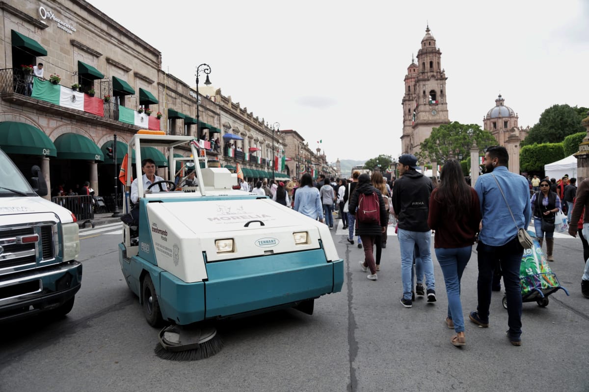  Se recolectaron cerca de 20 toneladas de basura por festejos en Morelia
