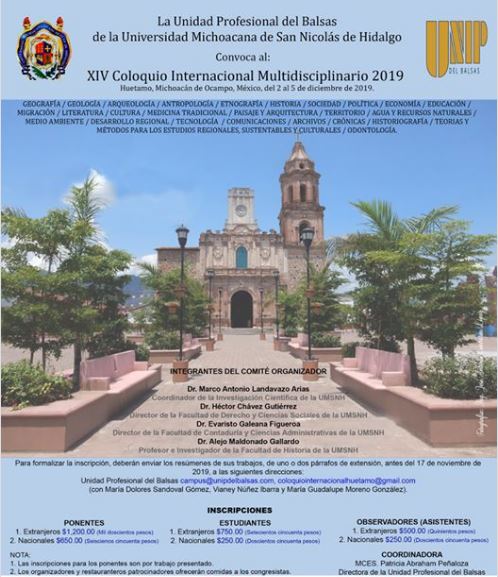  Cierra convocatoria para el XIV Coloquio Internacional Multidisciplinario en la UMSNH