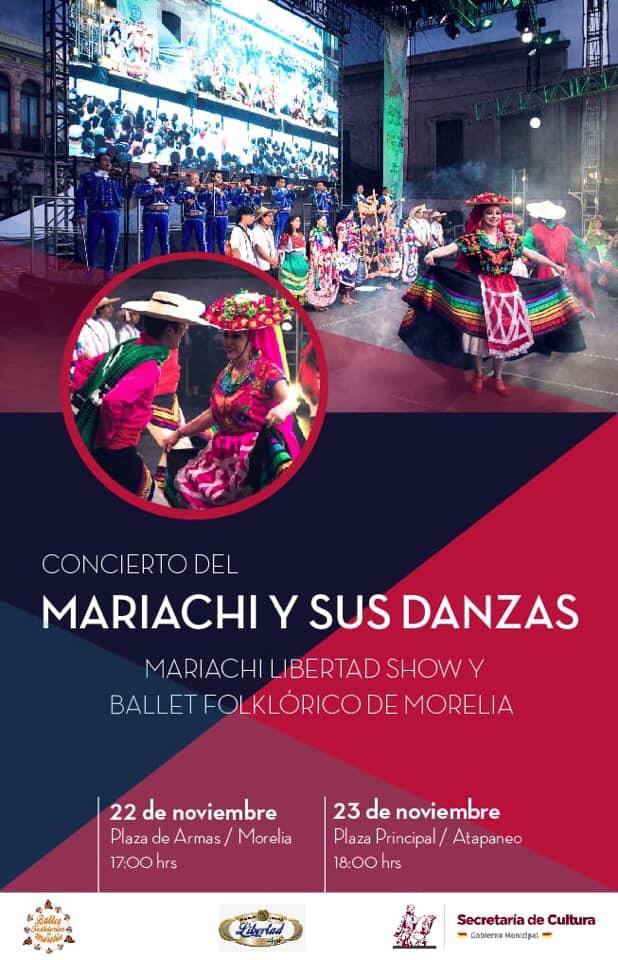  Mariachi Libertad Show y Ballet Folklórico de Morelia, se unirán para difundir tradiciones mexicanas
