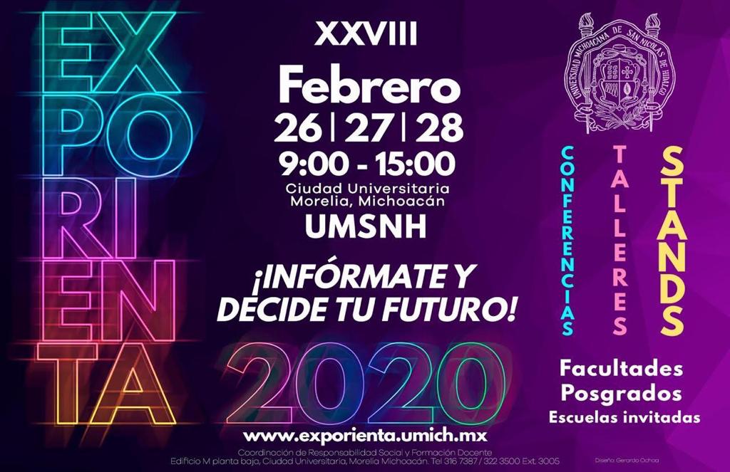  Anuncia UMSNH “Exporienta 2020”
