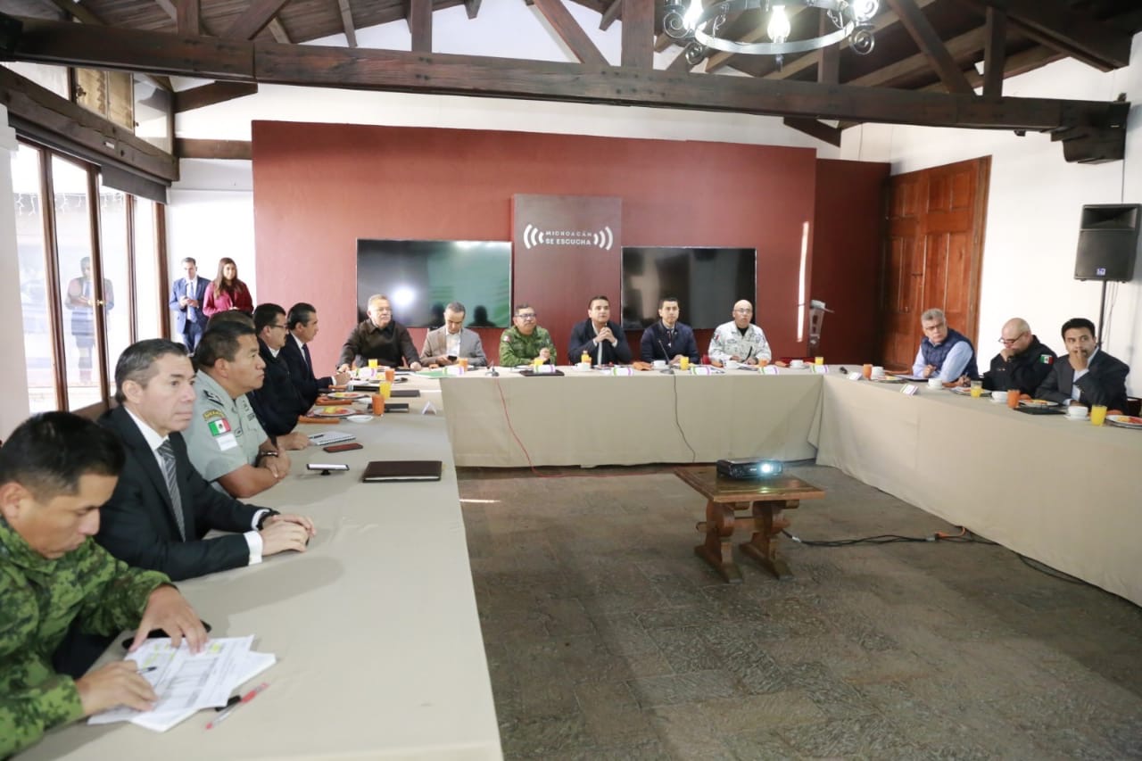  Acuerda Mesa de Seguridad estrategia para atender conflicto de Capacuaro