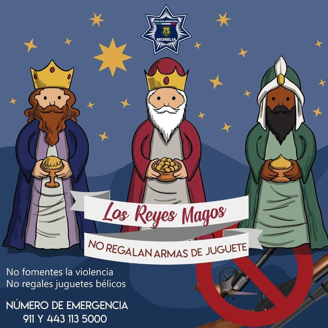 Juzgado Cívico de Morelia exhorta a Reyes Magos a evitar apología del delito