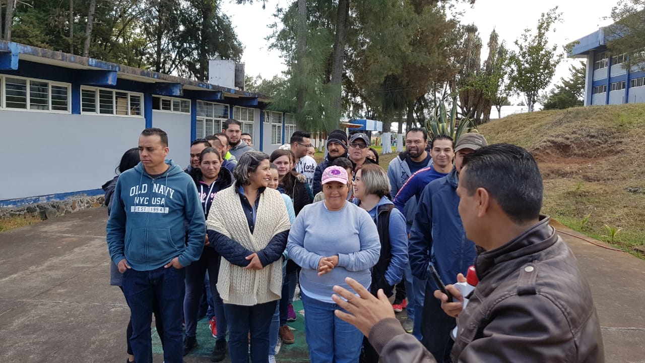  Personal del CECyTEM Plantel Purépero, se capacita en protección civil y seguridad escolar