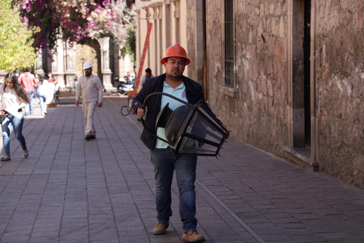 Gobierno de Morelia registra avance del 98% en el programa “Juntos Iluminando Morelia”