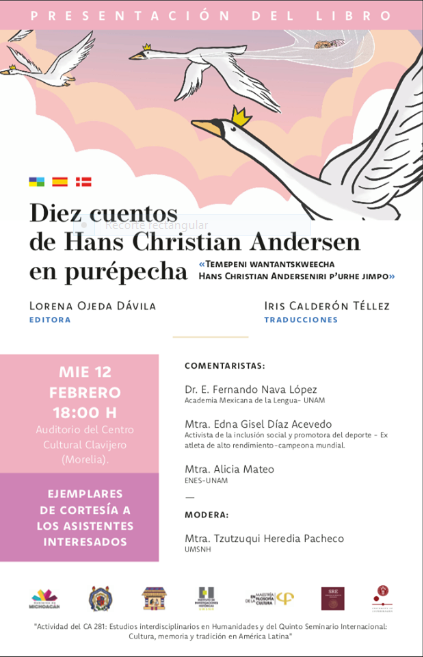  Presentará UMSNH Cuentos de Hans Christian Andersen en Purépecha