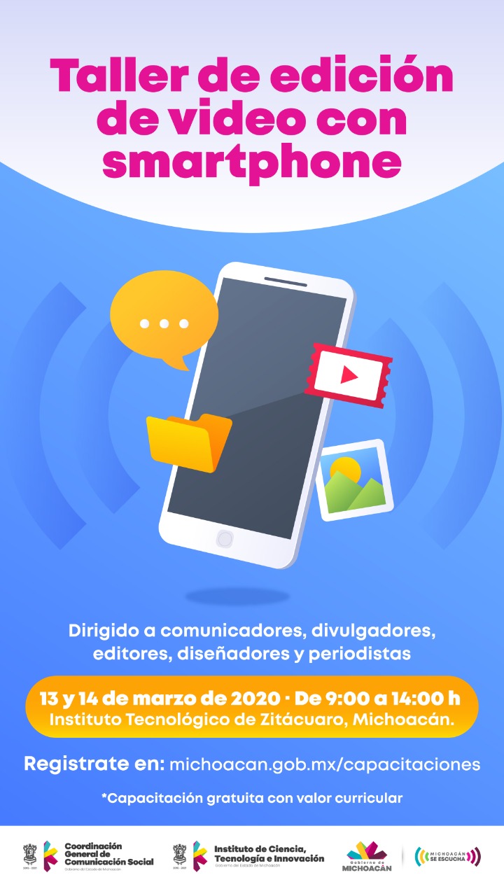  En Zitácuaro, primer taller regional de producción multimedia el próximo viernes