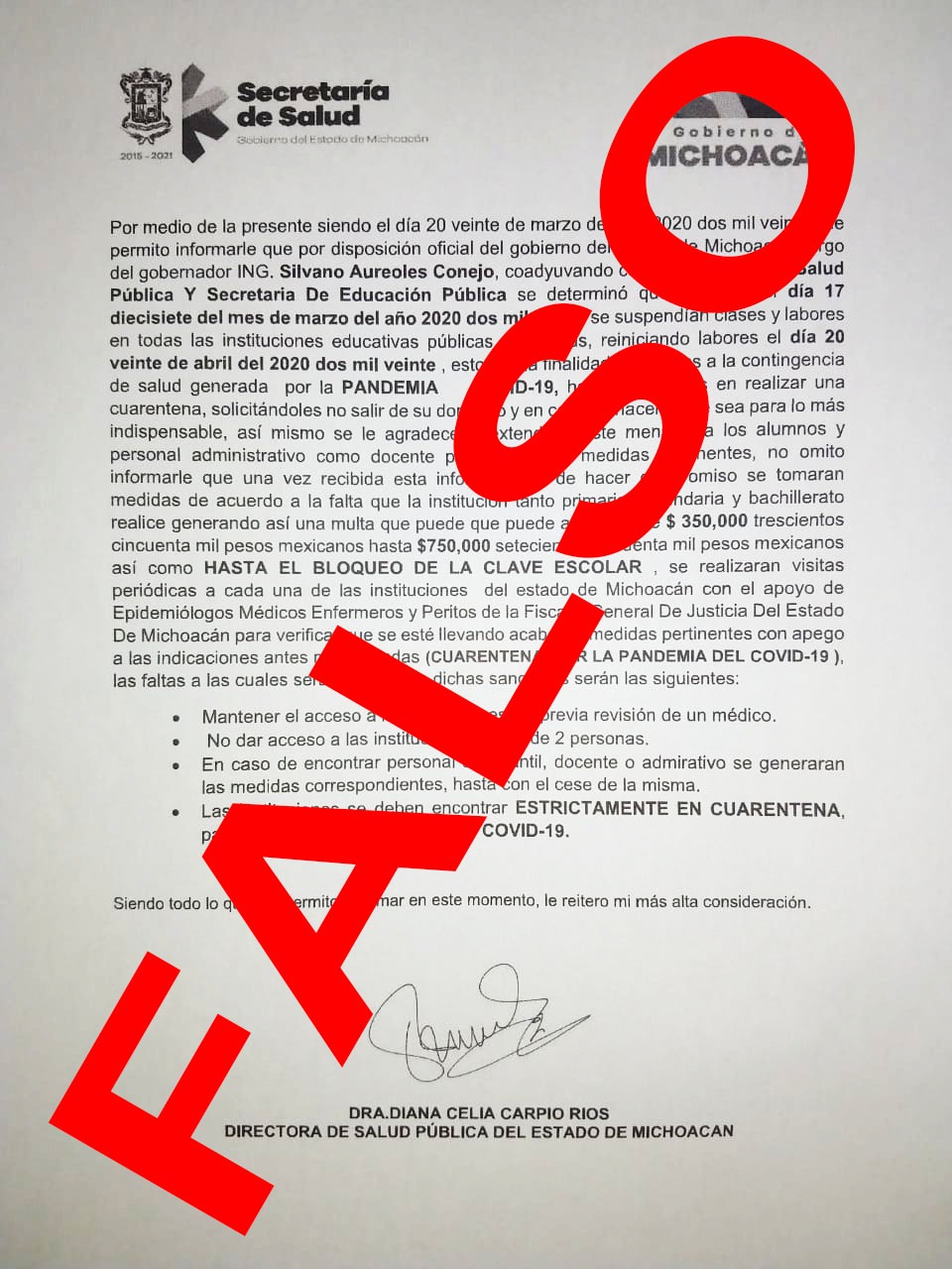  Exhorta SSM a no dejarse engañar por falsos funcionarios