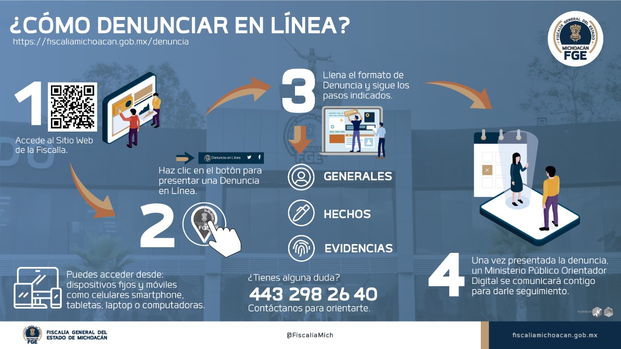  Promueve Fiscalía General uso de la plataforma “Denuncia en Línea”