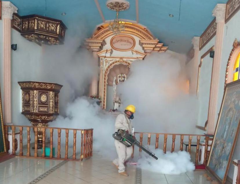  Con apoyo del Ayuntamiento, sanitiza SSM en la Nueva Jerusalén