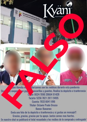  SSM no solicita donaciones en efectivo