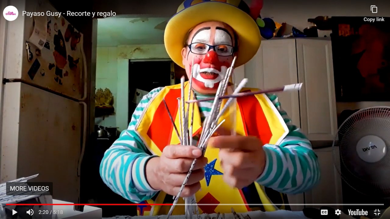  En Club Chanani, el arte del payasito “Gusy”