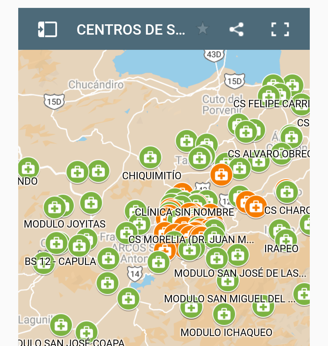  Lanza Gobierno de Morelia mapa interactivo para detección de hospitales y centros de salud