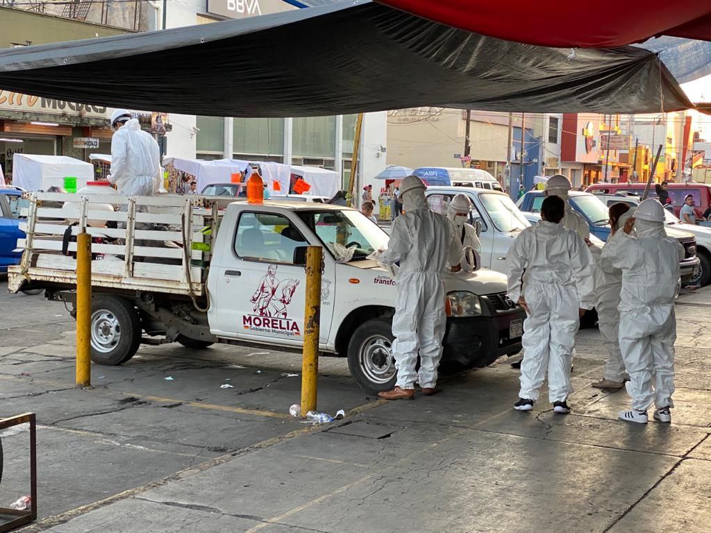  Inicia Gobierno de Morelia limpieza y sanitización de mercados municipales