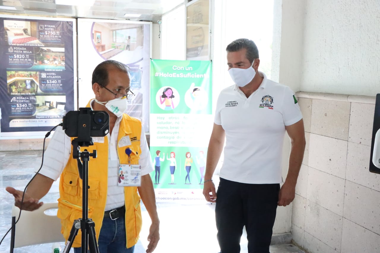 Reconoce IEESSPP esfuerzo de cadetes en los filtros sanitarios