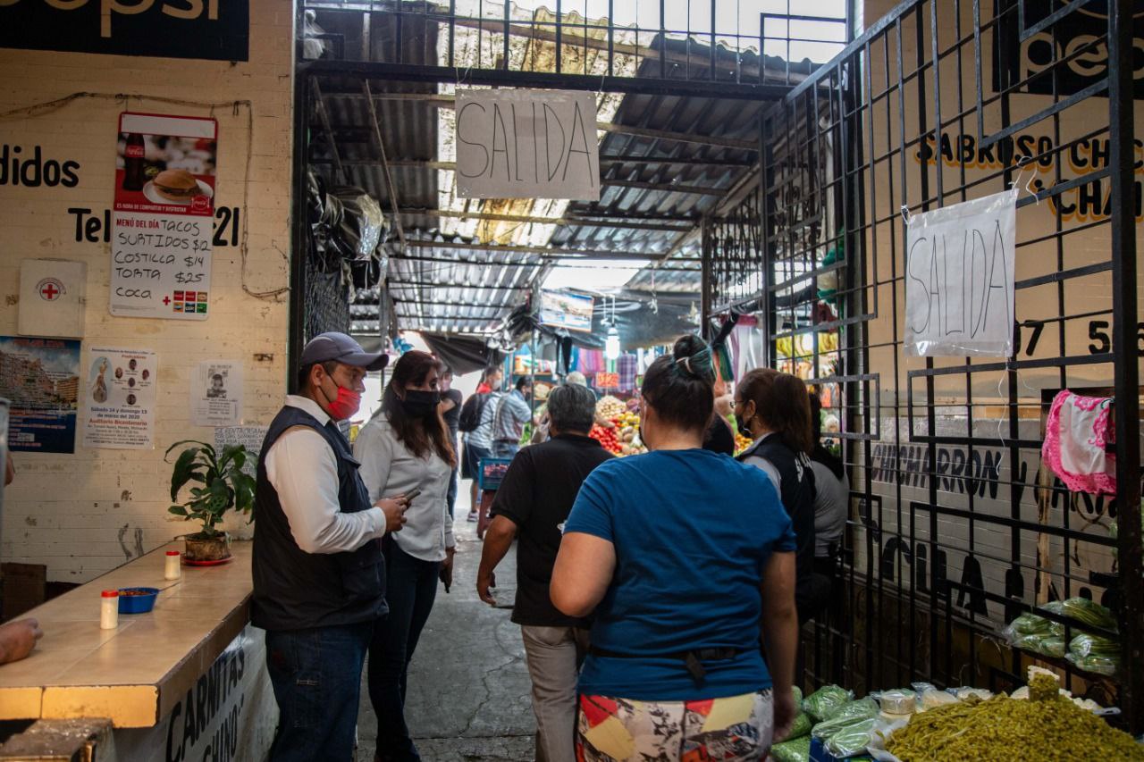  Por fase 3 de contingencia, fortalece Gobierno de Morelia medidas preventivas en Mercado Independencia