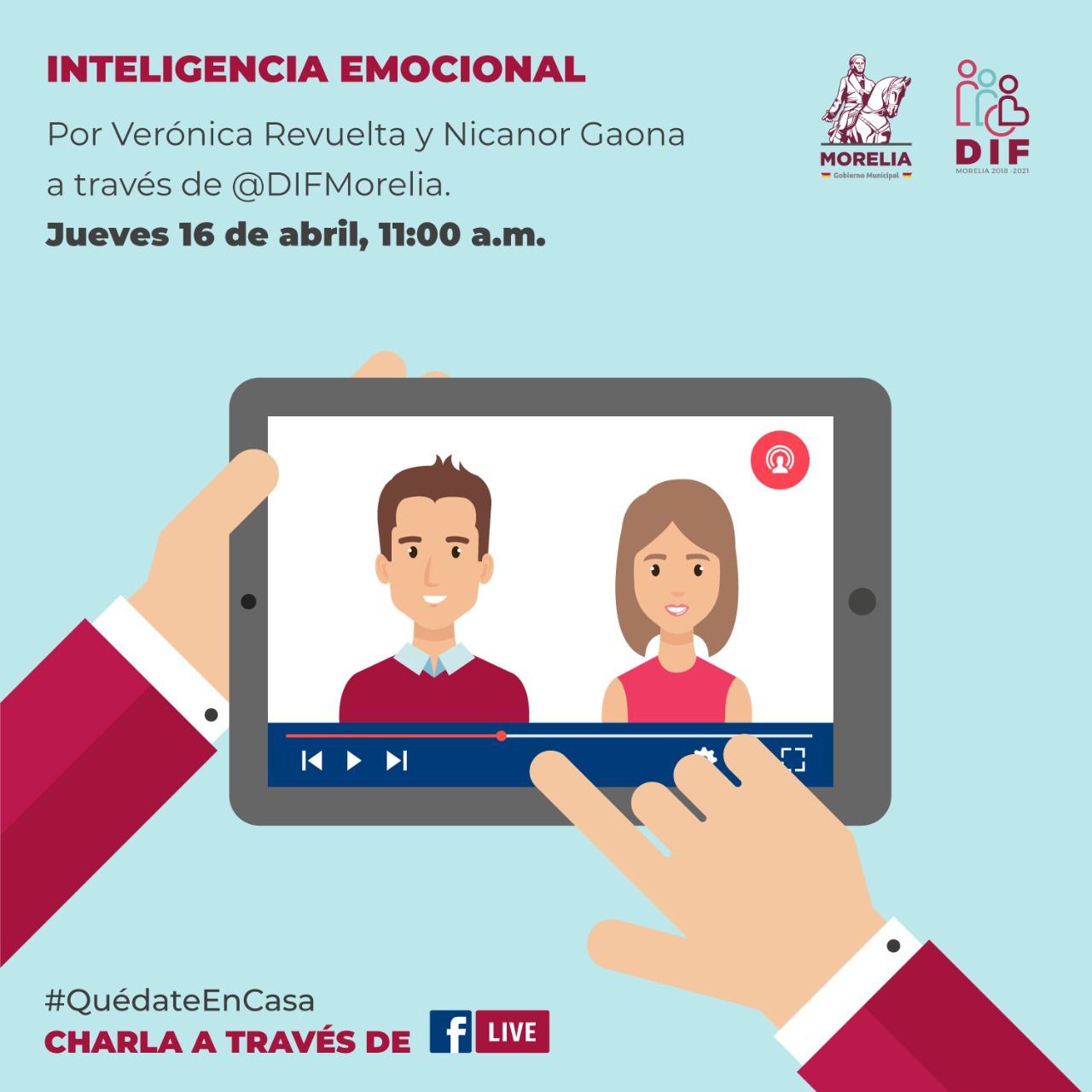  Promueve DIF Morelia cuidado de salud mental durante la cuarentena