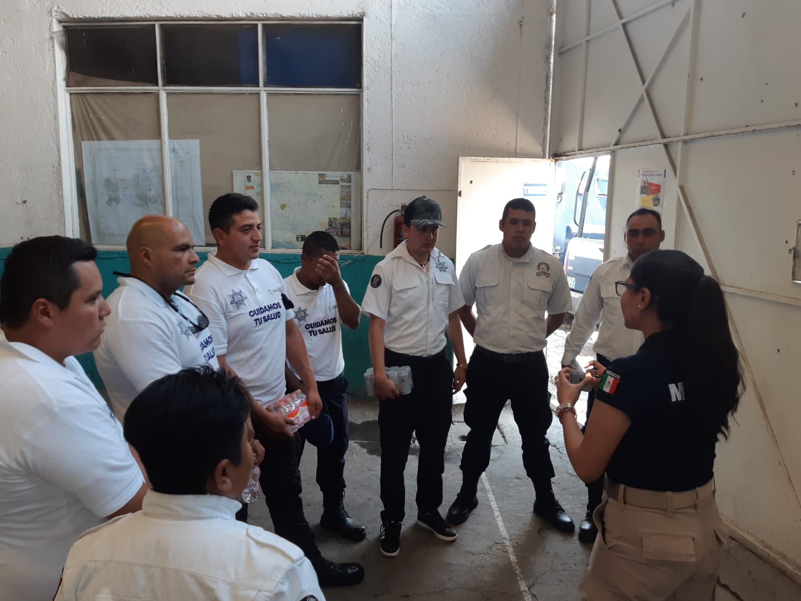  Supervisa IEESSPP acciones de cadetes en filtros sanitarios contra el COVID-19