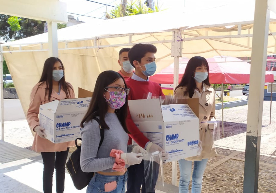  CECyTEM elabora y dona caretas a instituciones de salud del Oriente michoacano