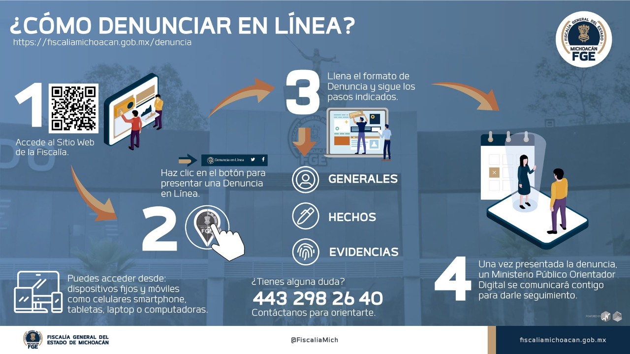  Promueve Fiscalía General, el uso de la “Denuncia en Línea”