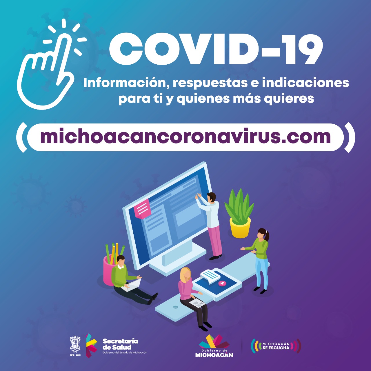  Suman 852, 317 mil visitas al micrositio sobre COVID-19