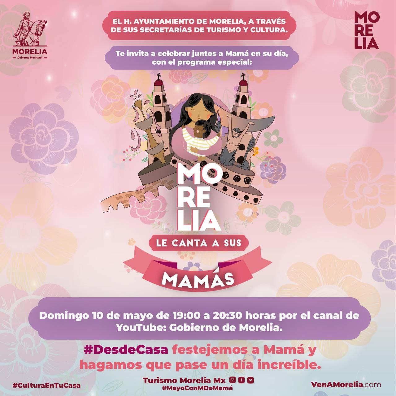 Gobierno de Morelia celebrará a las mamás este 10 de mayo