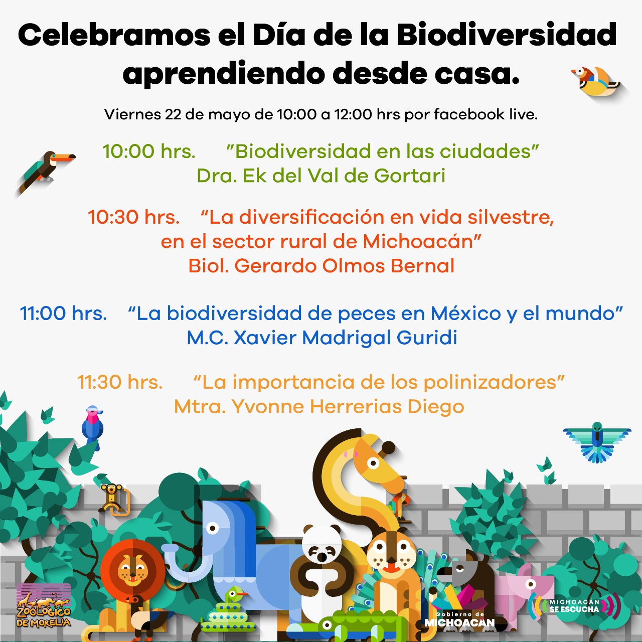 Celebra Zoológico de Morelia el Día Internacional de la Biodiversidad