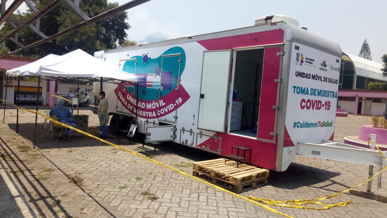  Instala SSM unidad de toma de muestras a COVID-19 en municipio de Zitácuaro