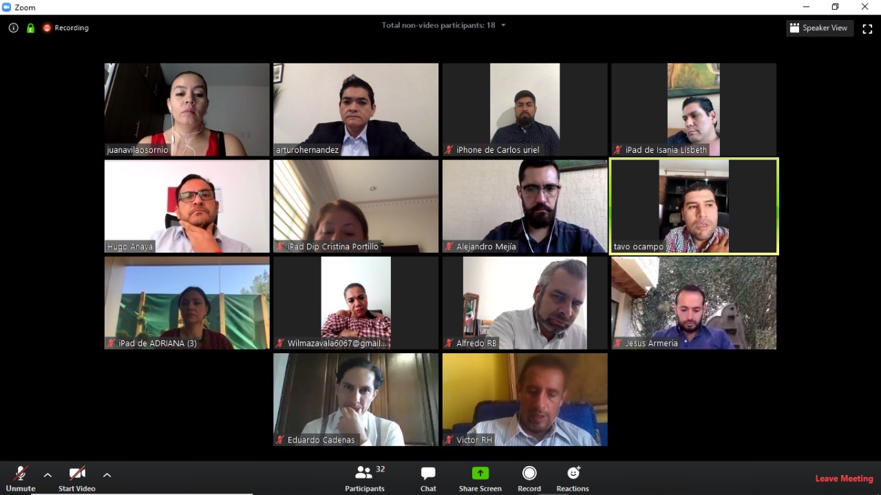  Reuniones virtuales sacan al Congreso del letargo legislativo: Alfredo Ramírez