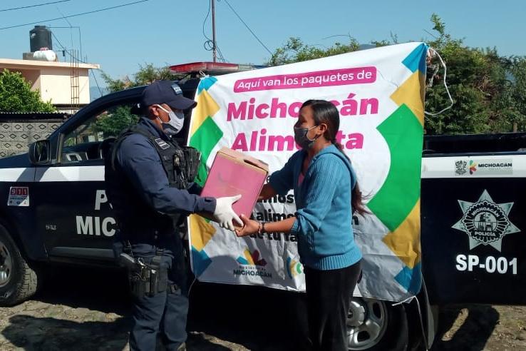  Más de 8 mil apoyos alimentarios se han entregado en la región Pátzcuaro
