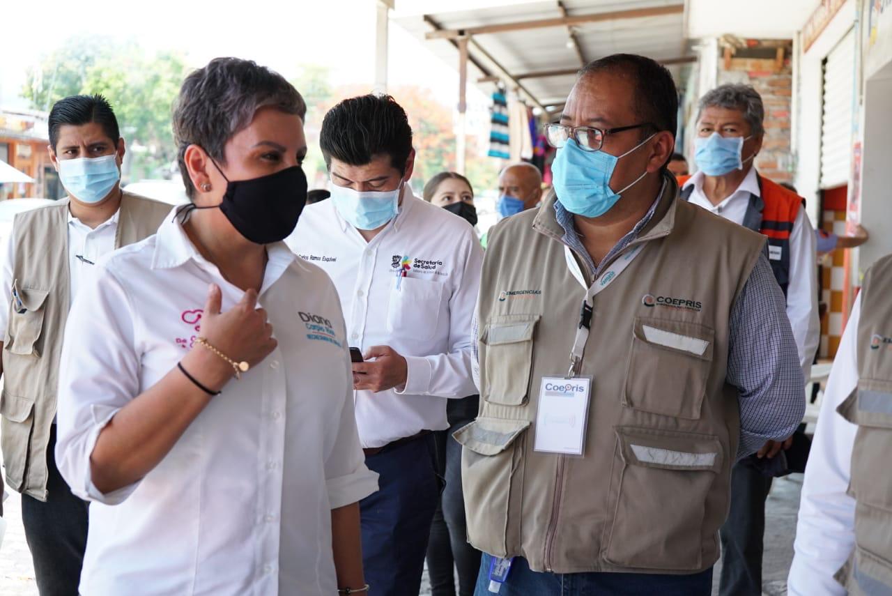  Despliega SSM operativo sanitario por COVID-19 en Apatzingán