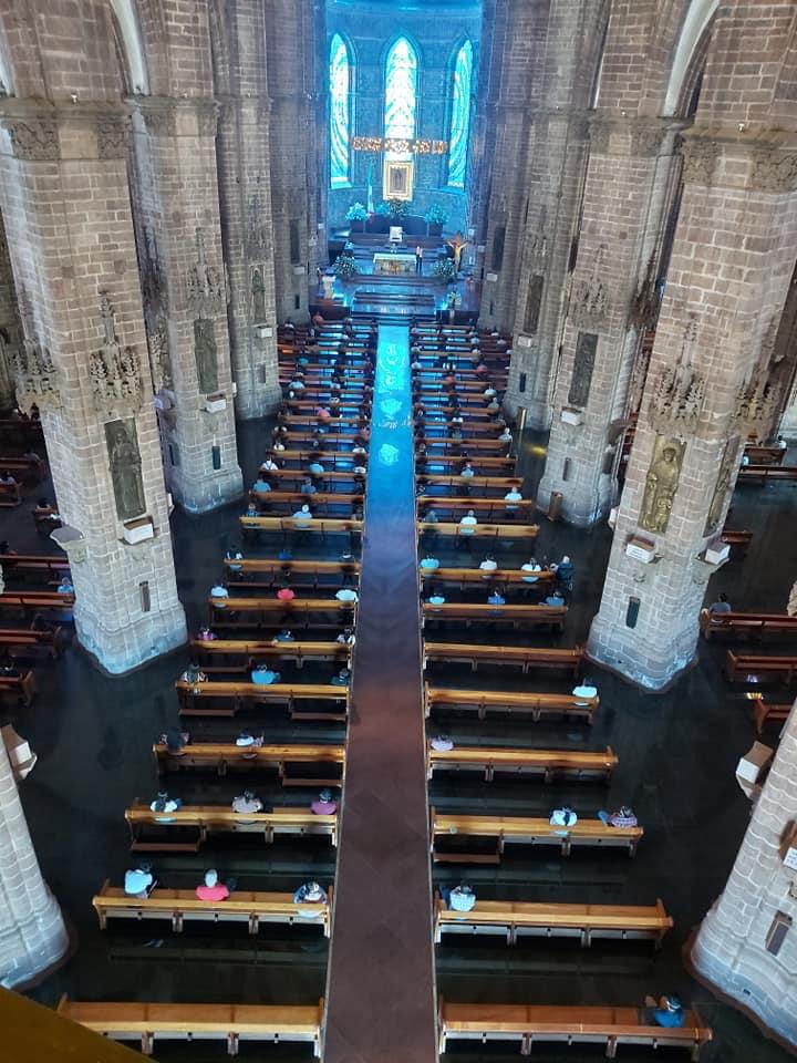 Se aplica protocolo de la Nueva Convivencia en iglesias