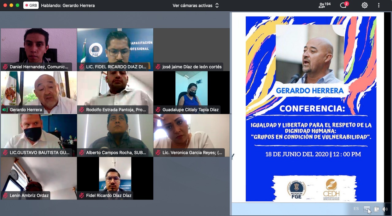  Refrenda FGE, respeto a la igualdad y libertad de los derechos de los grupos en condición de vulnerabilidad