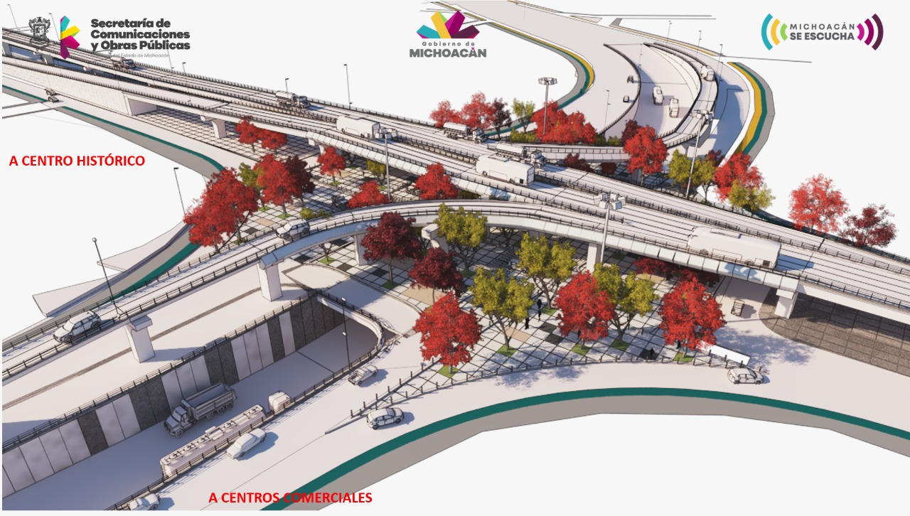  Alista Gobierno de Michoacán construcción de distribuidor vial en salida a Mil Cumbres