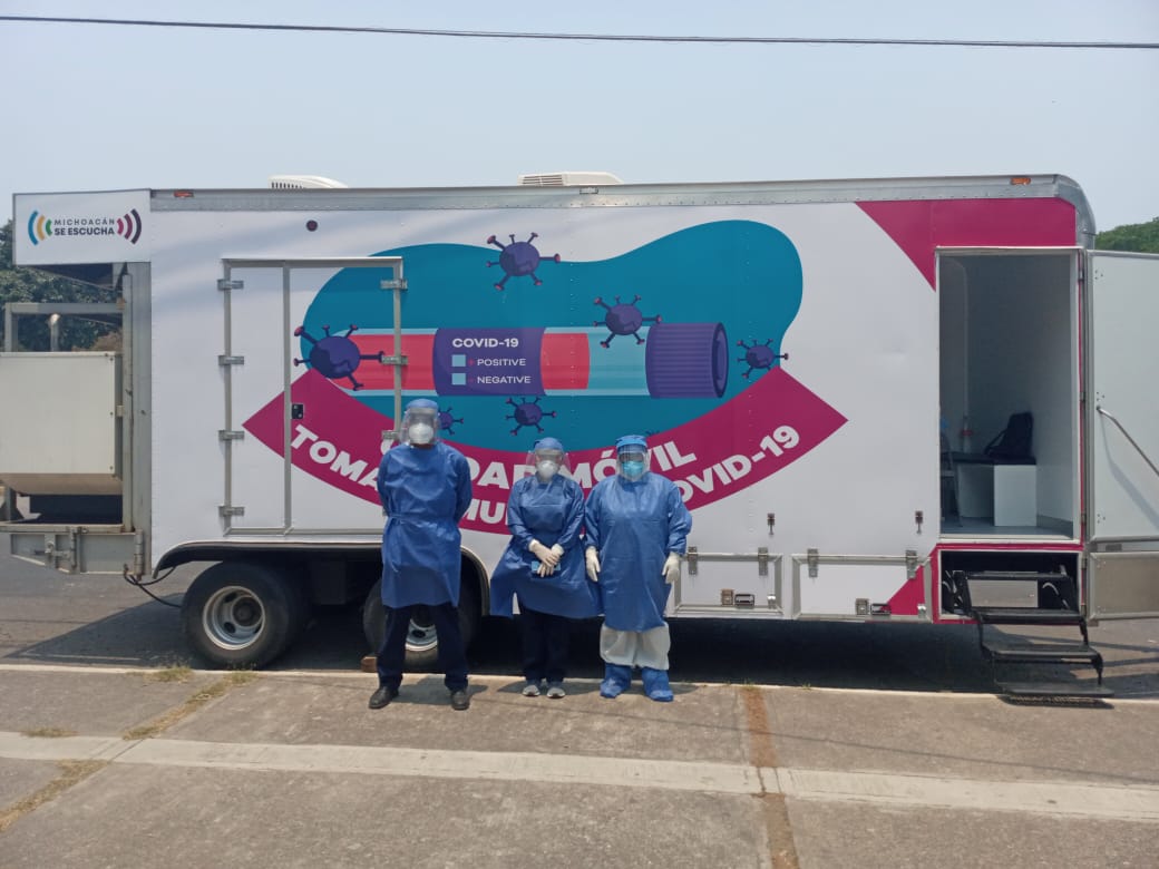 Instala SSM unidades móviles de toma de muestra en Apatzingán y Uruapan