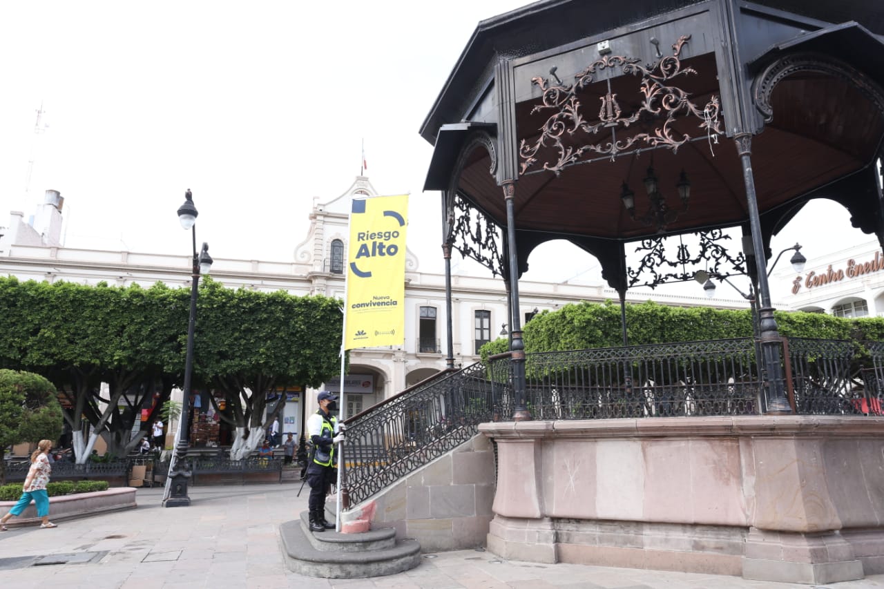  Instalan Bandera Amarilla en Sahuayo; hacen llamado a población a no relajar medidas