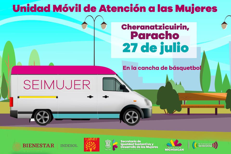  Mañana en Paracho unidad móvil de atención a violencia de género